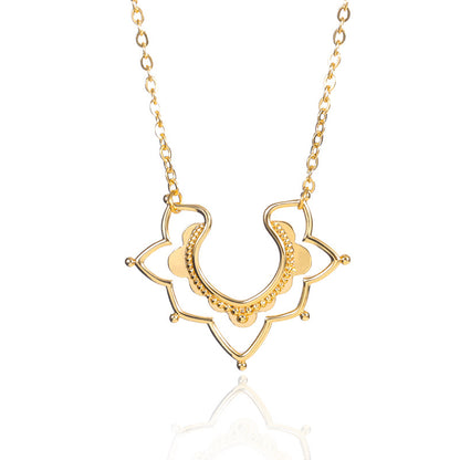 Schlichte Blumenhalskette