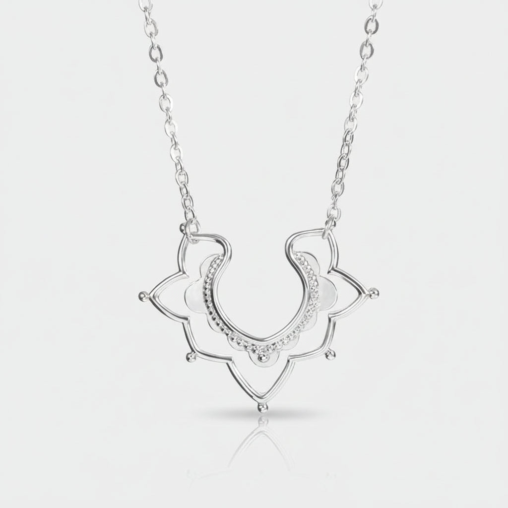 Schlichte Blumenhalskette