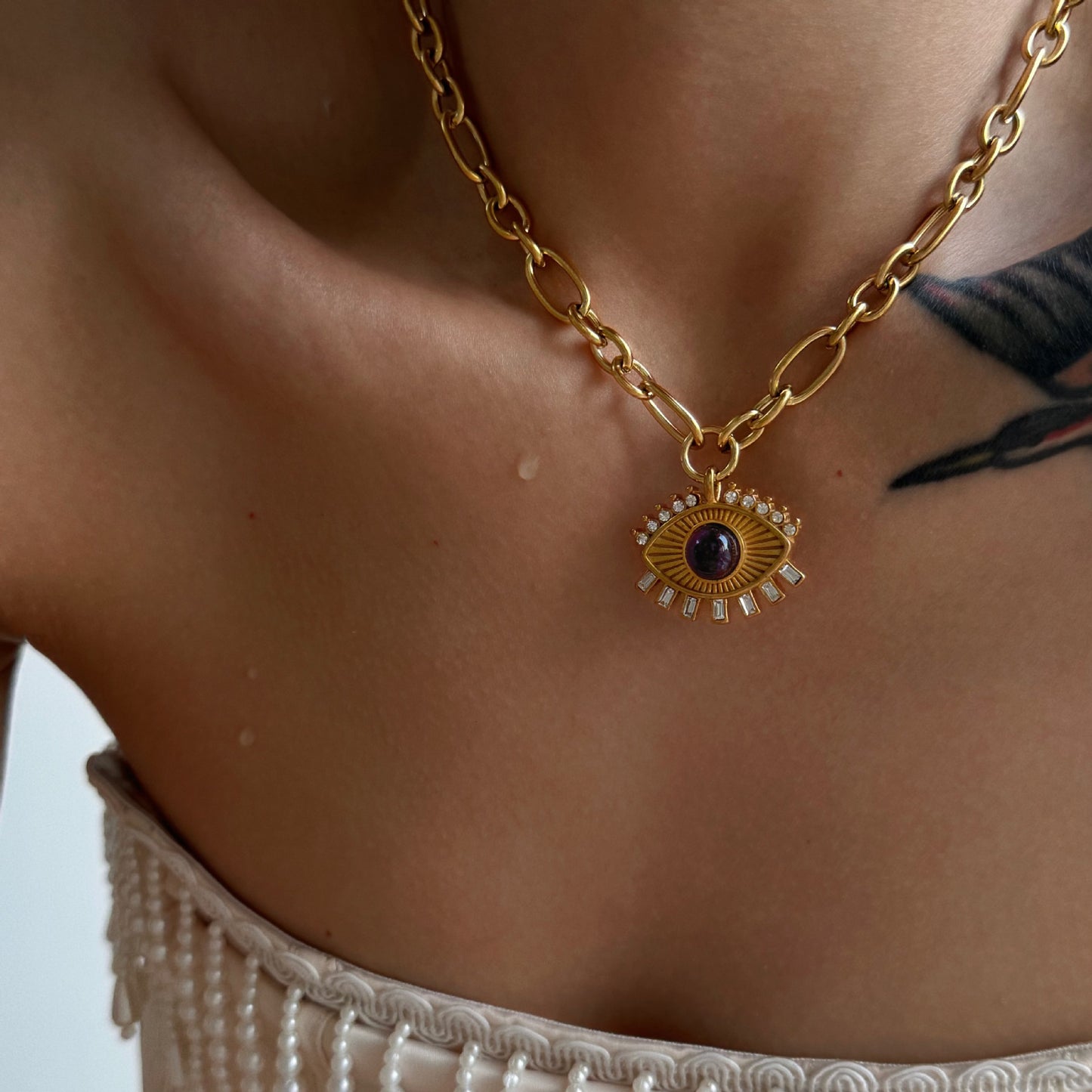 Glücksauge-Halskette