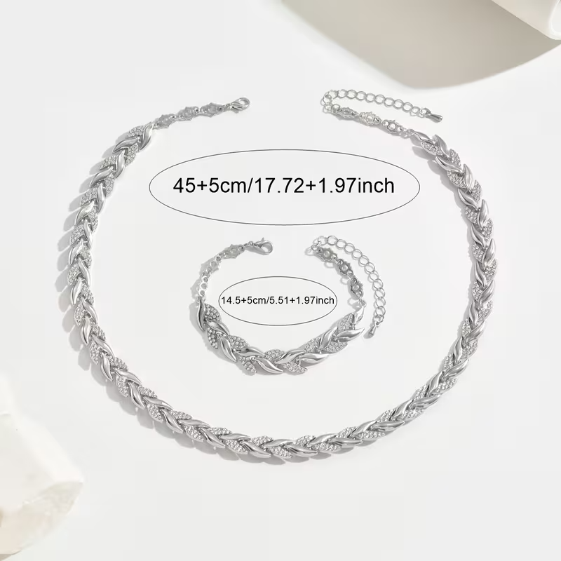 Elegantes Fischschwanz-Schmuckset