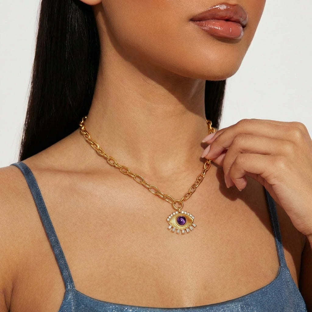 Glücksauge-Halskette